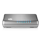 HP 1405-8G Switch (8 ports 10/100/1000, Unmanaged, fanless, desktop) (repl. for JD871A)