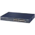 NETGEAR 16-port 10/100 Mbps switch with internal power supply (for rack-mount)