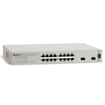 Allied Telesis 16x10/100/1000TX WebSmart switch + 2xSFP (VLAN group, Port Trunking, Port Mirroring, QoS) rackmount hardware included