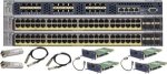 NETGEAR 96 PoE ports kit, including XSM7224S, 2 GSM7252PS switches, 2 AX742 modules, 2 AXC763 cables and 2 SFP+ optical modules AXM763