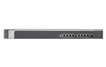 NETGEAR 8-port 10GBase-T ProSafe Plus switch with combo one 10GBase-T/SFP+ port, managed via GUI,Rackmount