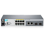 HP 2530-8G-PoE+ Switch (8 x 10/100/1000 + 2 x SFP or 10/100/1000, Managed, L2, virtual stacking, PoE+ 67W, 19