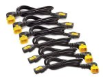   APC Power Cord Kit (6 ps), Locking, IEC 320 C13 to IEC 320 C14 (90 degree), 10A, 208/230V, 0,6 m, 3 Left + 3 Right (repl. AP8702R) (AP8702R-WW)
