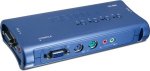  TRENDNET TK-408K, 4-Port PS/2 KVM Switch Kit w/Audio