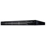 PowerConnect 7048R 48 Ports 1GbE L3 Switch, 4 Combo (SFP or 10/100/1000) Gigabit Ethernet ports, Two 10Gb/Stacking Module Bays, USB-port, Port mirroring, iSCSI Auto Config, sFlow, Rackmount (Rails included), 3Y ProSuppot NBD