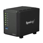    Synology DS414slim Marvell Armada 370 CPU/512Mb/RAID0,1,10,5,5+spare,6/up to 4HDDs SATA 2,5'/2xUSB 3,0/1GigEth/iSCSI/1xIPcam(up to 8)/1xPS DS414SLIM