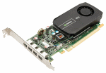  PNY Nvidia NVS 510 2GB PCIE 4 miniDP 128-bit DDR3 192 Cores LP 4miniDP to DP adapter, Bulk (VCNVS510DPBLK-1)